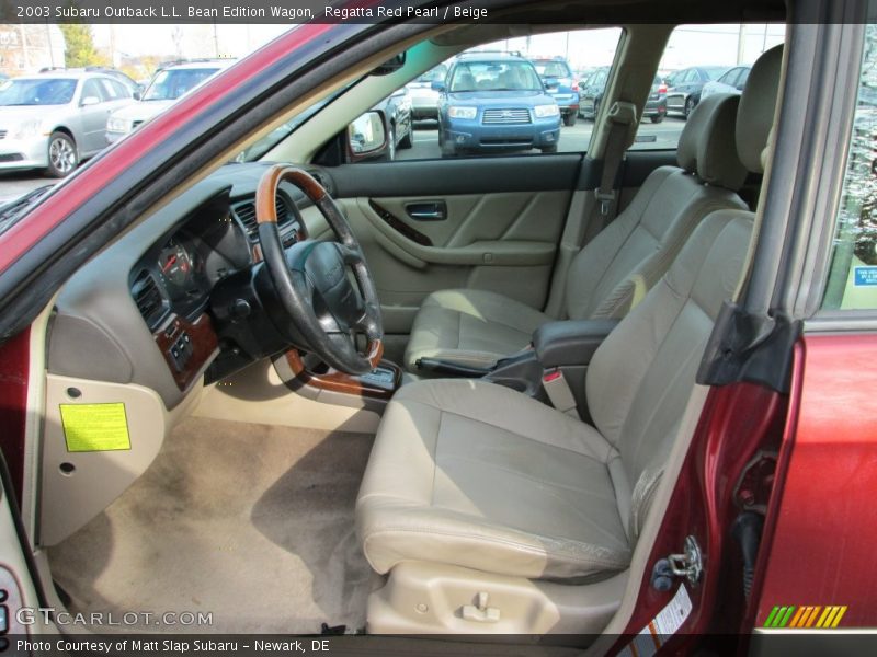 Regatta Red Pearl / Beige 2003 Subaru Outback L.L. Bean Edition Wagon