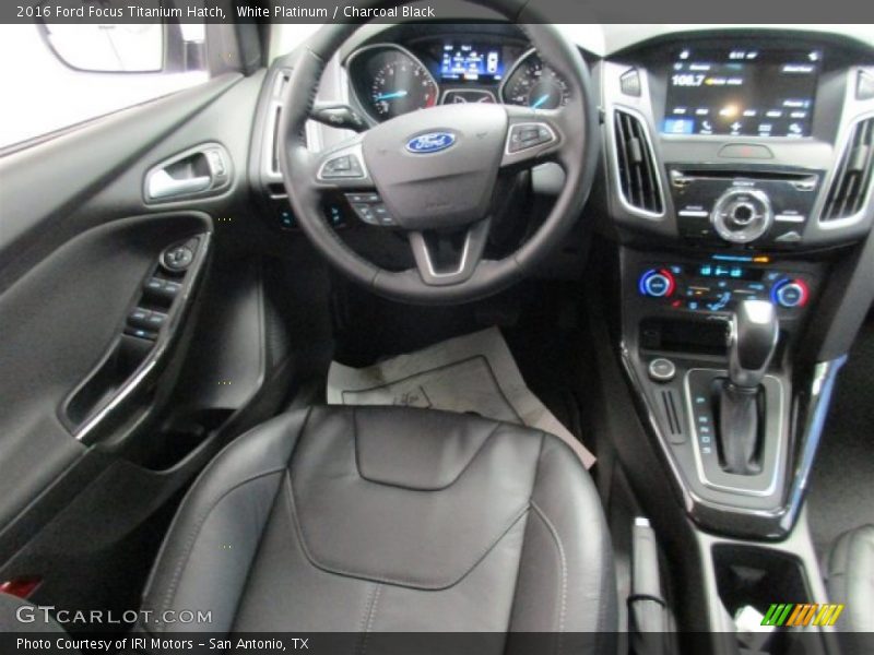 White Platinum / Charcoal Black 2016 Ford Focus Titanium Hatch