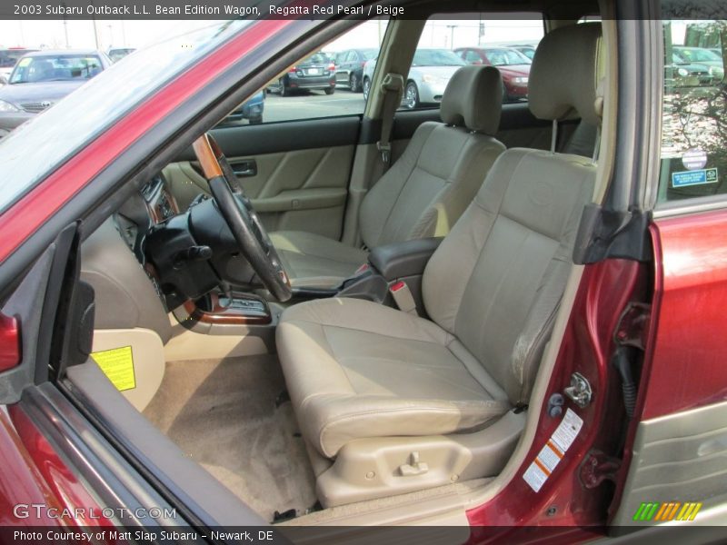 Regatta Red Pearl / Beige 2003 Subaru Outback L.L. Bean Edition Wagon