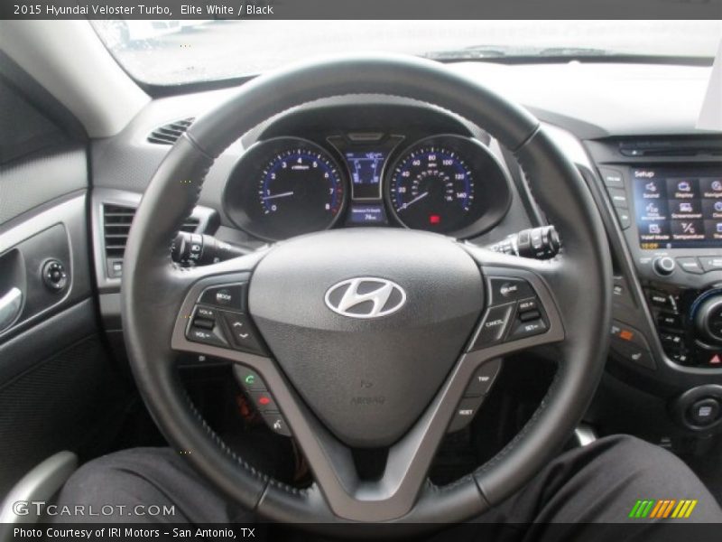 Elite White / Black 2015 Hyundai Veloster Turbo