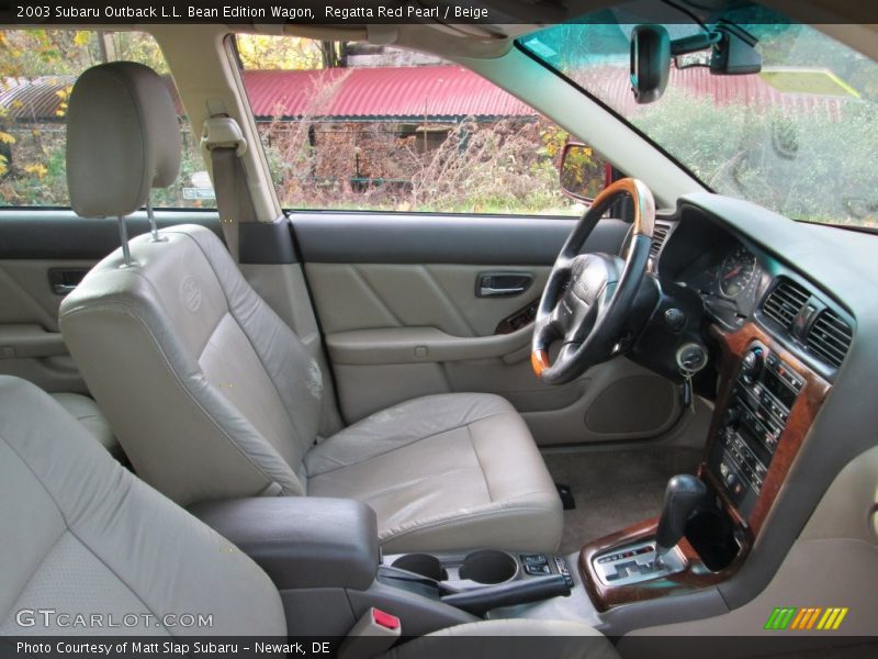 Regatta Red Pearl / Beige 2003 Subaru Outback L.L. Bean Edition Wagon