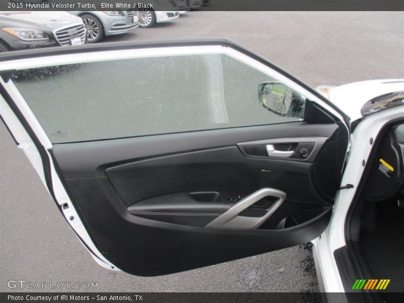 Elite White / Black 2015 Hyundai Veloster Turbo