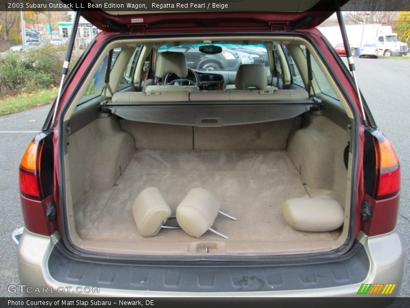 Regatta Red Pearl / Beige 2003 Subaru Outback L.L. Bean Edition Wagon