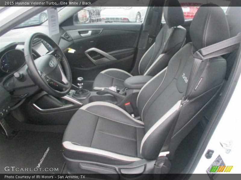 Elite White / Black 2015 Hyundai Veloster Turbo