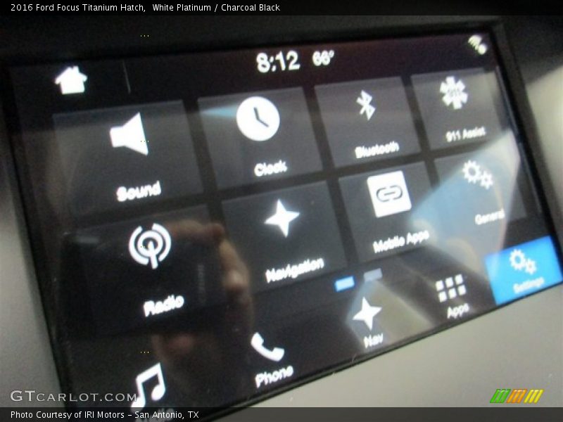 White Platinum / Charcoal Black 2016 Ford Focus Titanium Hatch