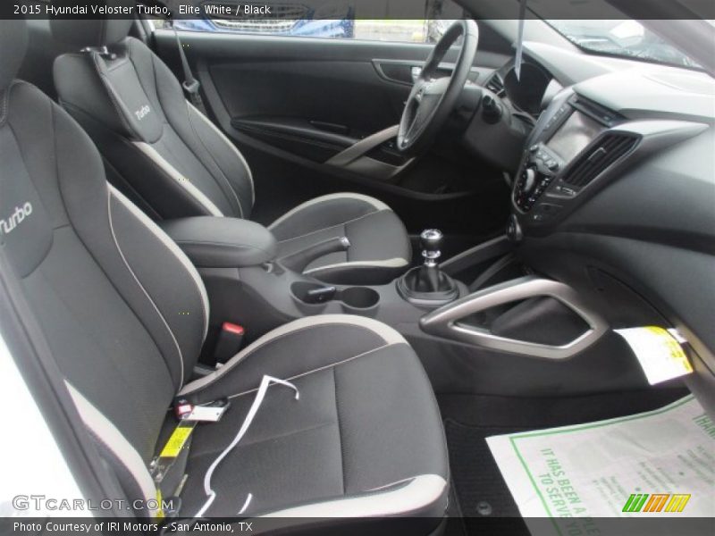 Elite White / Black 2015 Hyundai Veloster Turbo