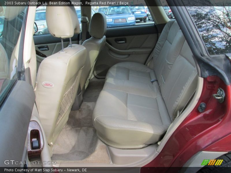 Regatta Red Pearl / Beige 2003 Subaru Outback L.L. Bean Edition Wagon