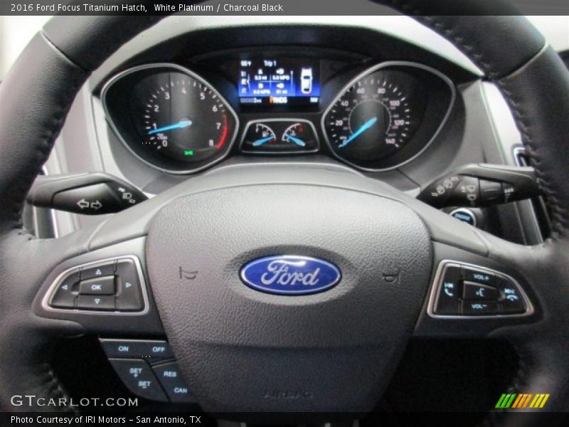 White Platinum / Charcoal Black 2016 Ford Focus Titanium Hatch