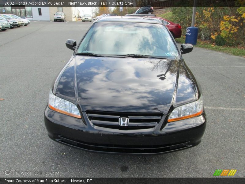 Nighthawk Black Pearl / Quartz Gray 2002 Honda Accord EX V6 Sedan