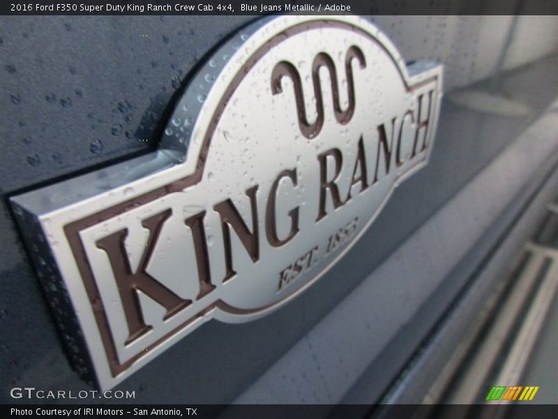 Blue Jeans Metallic / Adobe 2016 Ford F350 Super Duty King Ranch Crew Cab 4x4