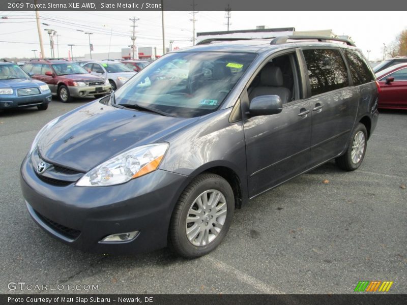 Slate Metallic / Stone 2009 Toyota Sienna XLE AWD