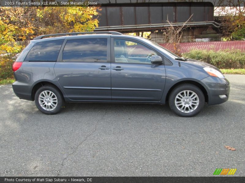 Slate Metallic / Stone 2009 Toyota Sienna XLE AWD