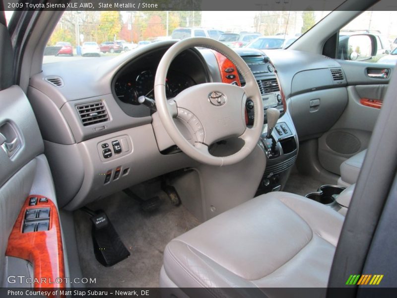 Slate Metallic / Stone 2009 Toyota Sienna XLE AWD