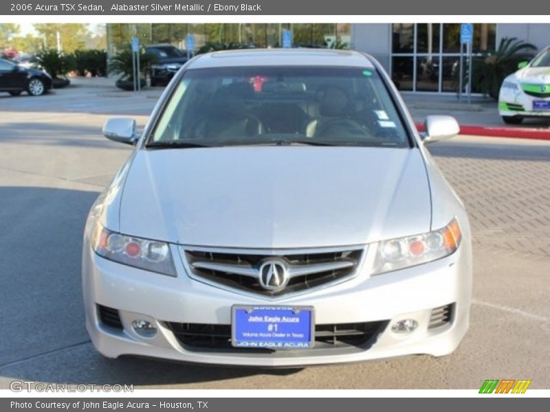 Alabaster Silver Metallic / Ebony Black 2006 Acura TSX Sedan