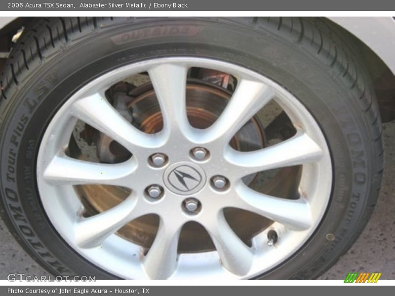 Alabaster Silver Metallic / Ebony Black 2006 Acura TSX Sedan