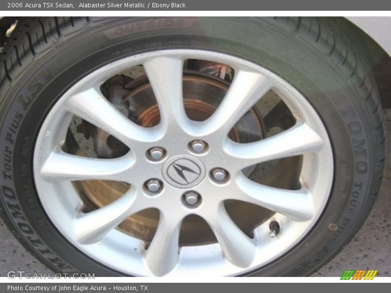 Alabaster Silver Metallic / Ebony Black 2006 Acura TSX Sedan