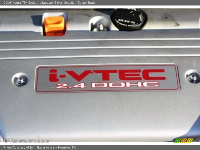 Alabaster Silver Metallic / Ebony Black 2006 Acura TSX Sedan
