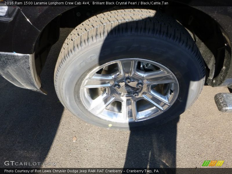 Brilliant Black Crystal Pearl / Black/Cattle Tan 2016 Ram 1500 Laramie Longhorn Crew Cab 4x4