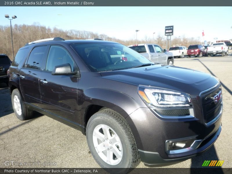 Iridium Metallic / Ebony 2016 GMC Acadia SLE AWD