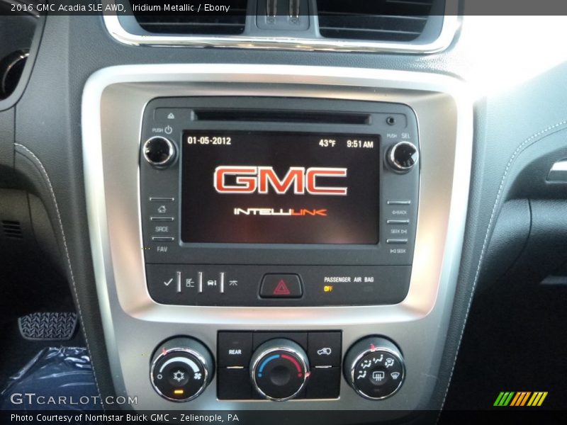Iridium Metallic / Ebony 2016 GMC Acadia SLE AWD