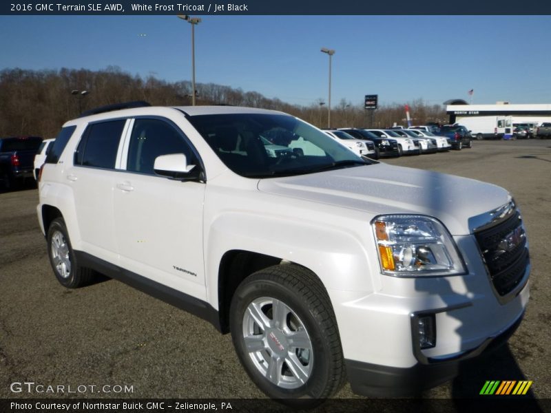 White Frost Tricoat / Jet Black 2016 GMC Terrain SLE AWD