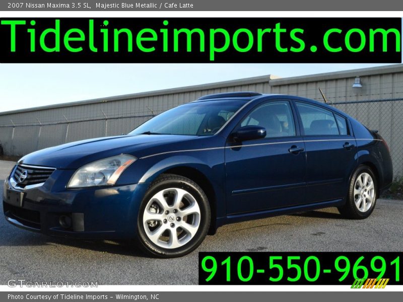 Majestic Blue Metallic / Cafe Latte 2007 Nissan Maxima 3.5 SL
