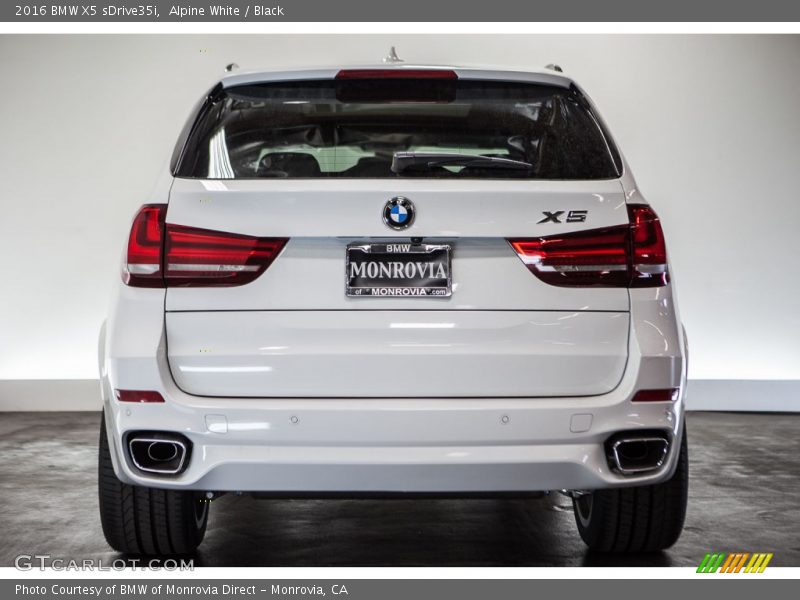 Alpine White / Black 2016 BMW X5 sDrive35i
