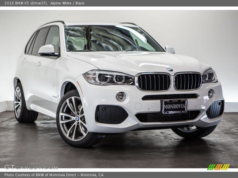 Alpine White / Black 2016 BMW X5 sDrive35i