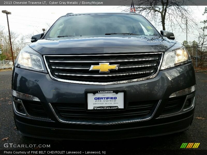 Cyber Gray Metallic / Ebony/Mojave 2013 Chevrolet Traverse LT