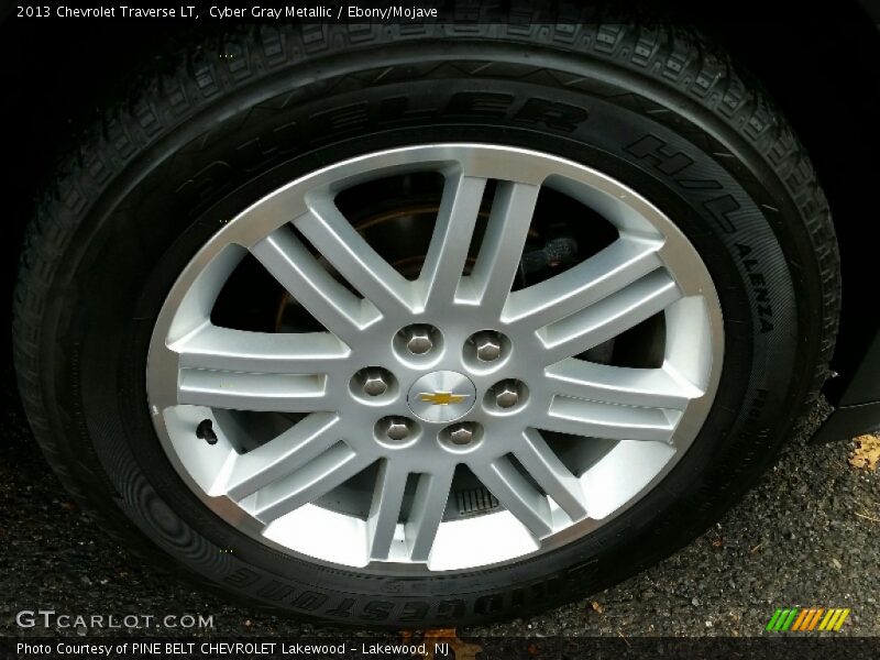 Cyber Gray Metallic / Ebony/Mojave 2013 Chevrolet Traverse LT