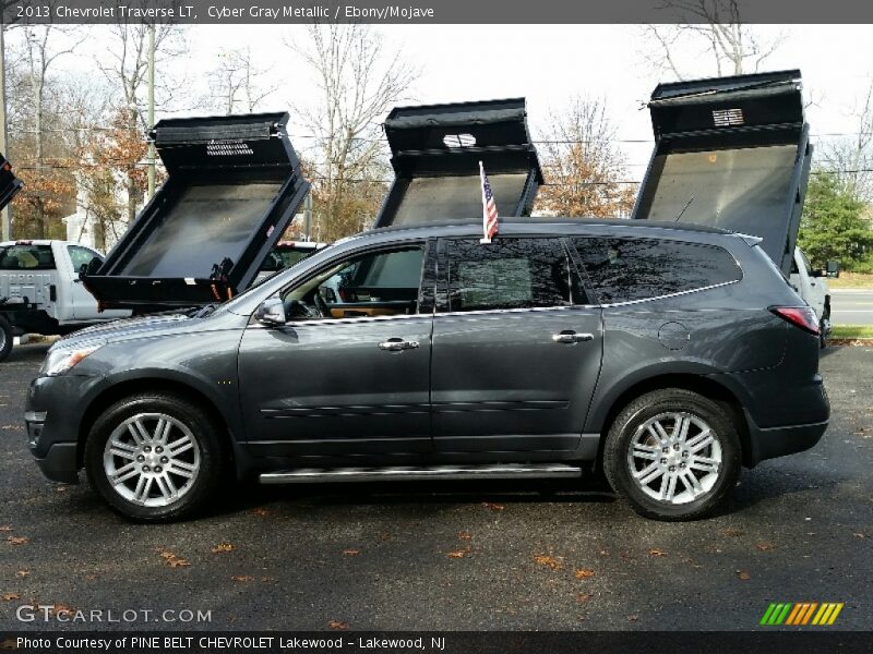 Cyber Gray Metallic / Ebony/Mojave 2013 Chevrolet Traverse LT