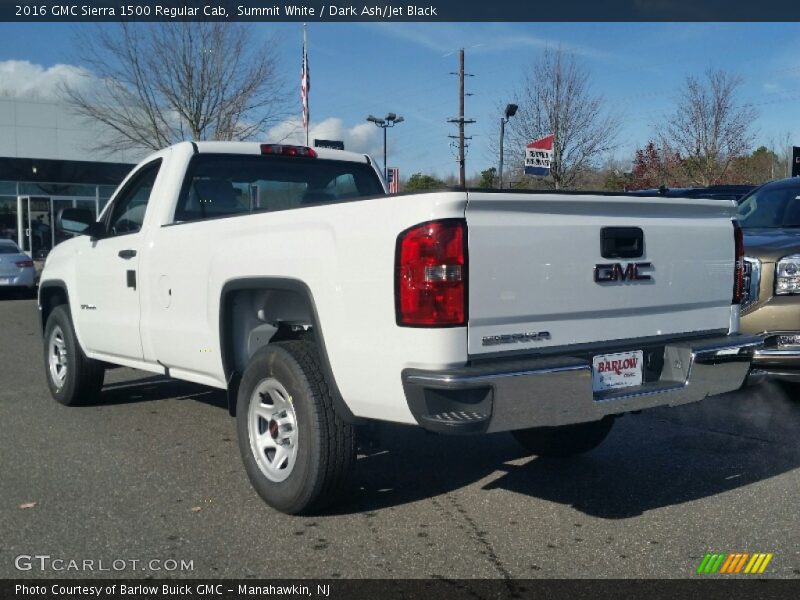 Summit White / Dark Ash/Jet Black 2016 GMC Sierra 1500 Regular Cab