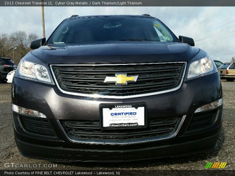 Cyber Gray Metallic / Dark Titanium/Light Titanium 2013 Chevrolet Traverse LS