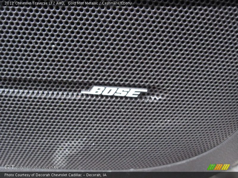 Gold Mist Metallic / Cashmere/Ebony 2012 Chevrolet Traverse LTZ AWD