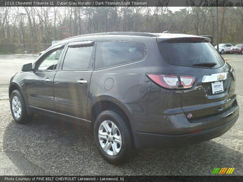 Cyber Gray Metallic / Dark Titanium/Light Titanium 2013 Chevrolet Traverse LS