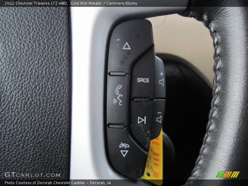 Gold Mist Metallic / Cashmere/Ebony 2012 Chevrolet Traverse LTZ AWD