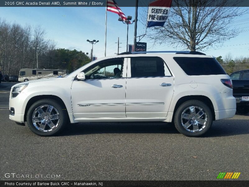 Summit White / Ebony 2016 GMC Acadia Denali AWD