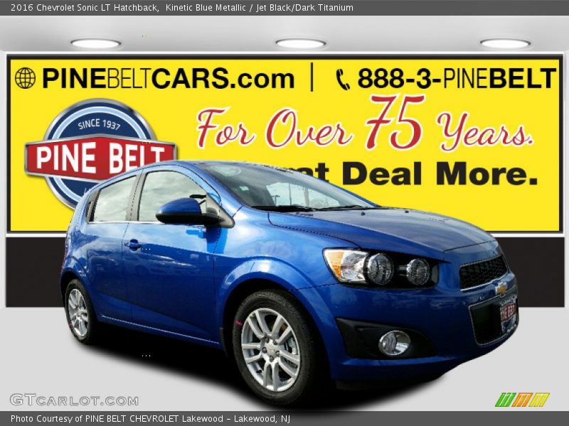Kinetic Blue Metallic / Jet Black/Dark Titanium 2016 Chevrolet Sonic LT Hatchback