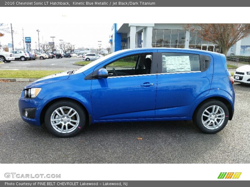 Kinetic Blue Metallic / Jet Black/Dark Titanium 2016 Chevrolet Sonic LT Hatchback