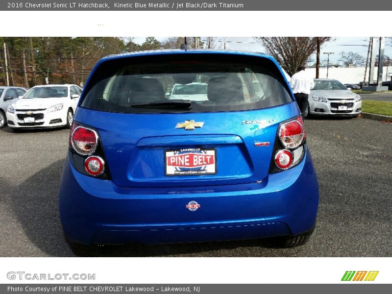Kinetic Blue Metallic / Jet Black/Dark Titanium 2016 Chevrolet Sonic LT Hatchback