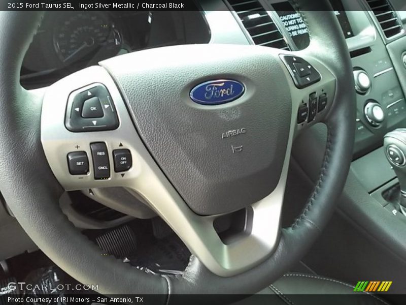 Ingot Silver Metallic / Charcoal Black 2015 Ford Taurus SEL