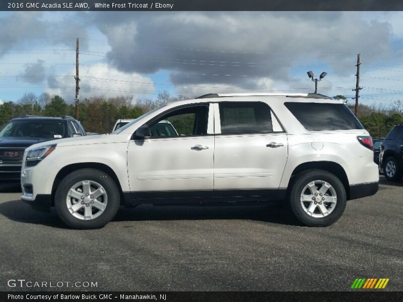 White Frost Tricoat / Ebony 2016 GMC Acadia SLE AWD