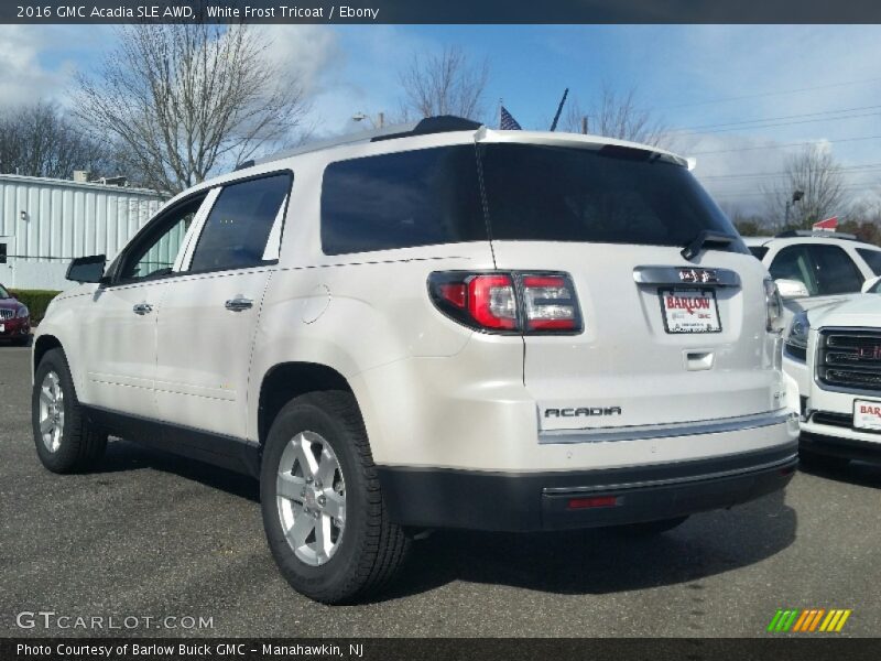 White Frost Tricoat / Ebony 2016 GMC Acadia SLE AWD