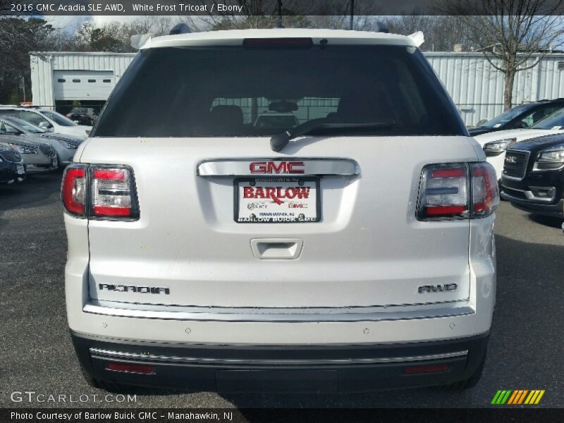 White Frost Tricoat / Ebony 2016 GMC Acadia SLE AWD