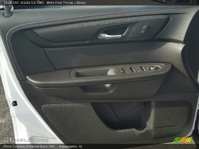 White Frost Tricoat / Ebony 2016 GMC Acadia SLE AWD