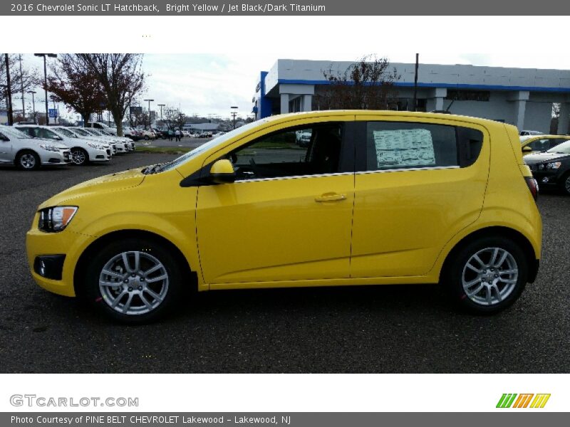 Bright Yellow / Jet Black/Dark Titanium 2016 Chevrolet Sonic LT Hatchback
