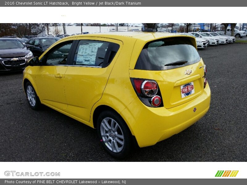 Bright Yellow / Jet Black/Dark Titanium 2016 Chevrolet Sonic LT Hatchback