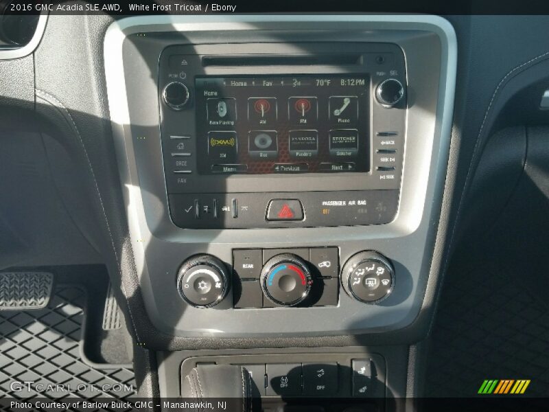 White Frost Tricoat / Ebony 2016 GMC Acadia SLE AWD