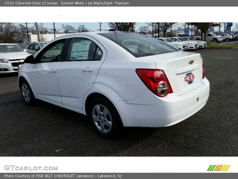 Summit White / Jet Black/Dark Titanium 2016 Chevrolet Sonic LS Sedan