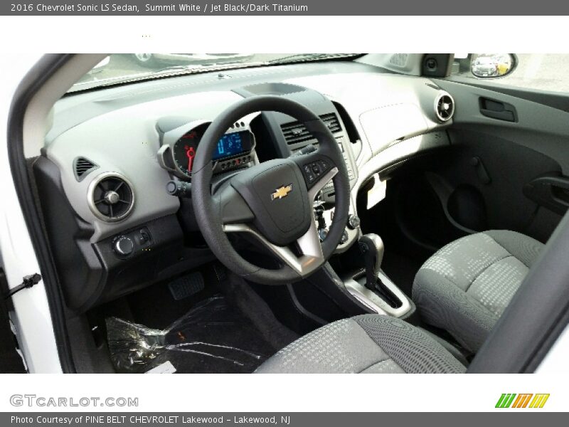Summit White / Jet Black/Dark Titanium 2016 Chevrolet Sonic LS Sedan